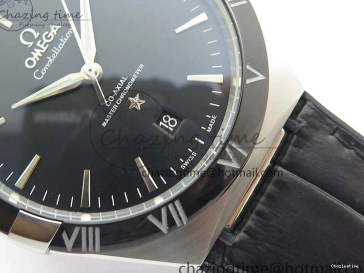 0419 Neat Constellation 131.33.41.21.03.001 SS TW Best Edition Black Dial On Gummy Strap A 7873